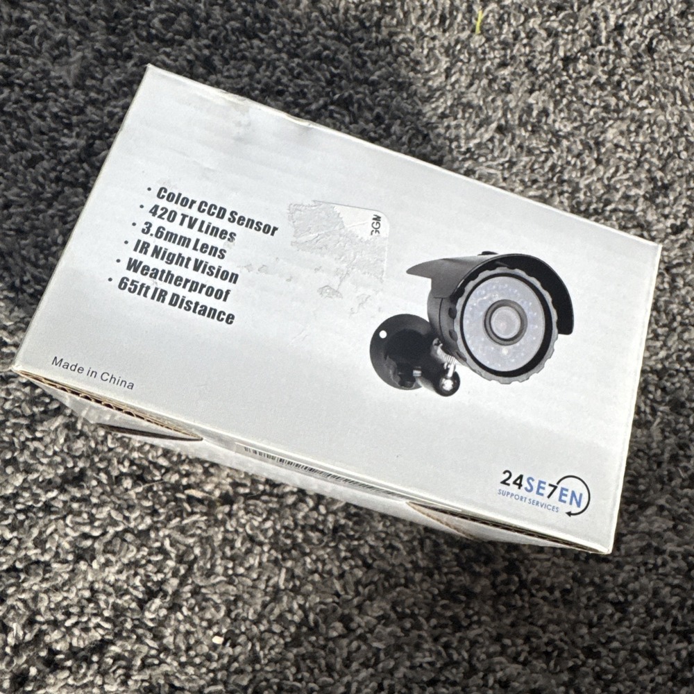 1/4" CCD Color Bullet Camera All Weather Indoor/ Outdoor Cnr-bbs23nm-bk